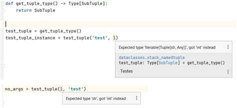 Type hints in namedtuple