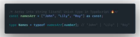 TypeScript array to string literal type