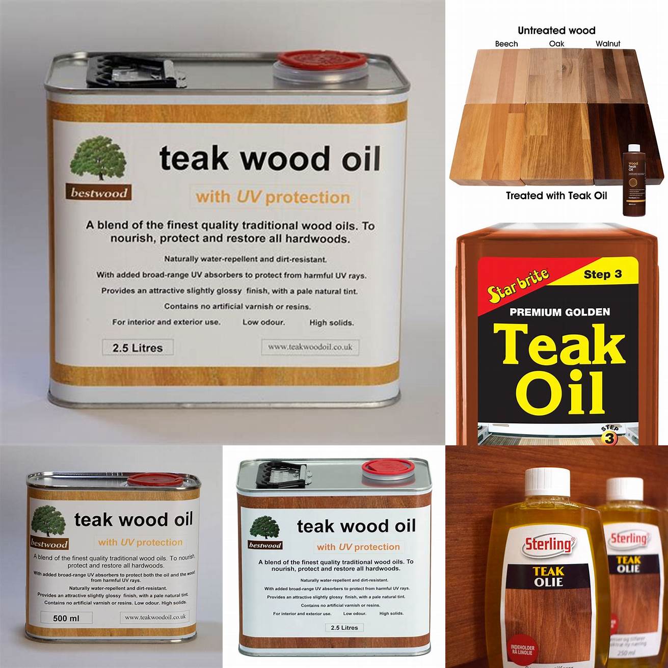 Types of Natural Teak Furniture Oil