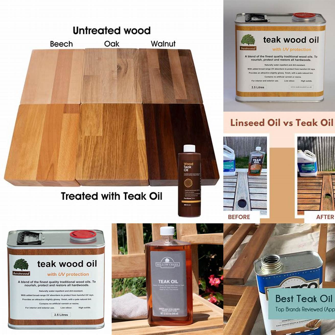 Types of Oil for Teak Outdoor Furniture