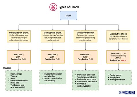 Types Of Shock Chart