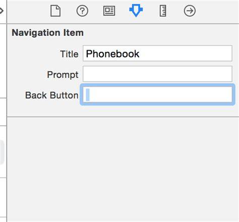 UINavigationBar custom back button without title