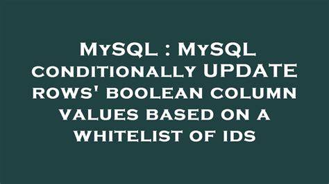 UPDATE multiple rows with different values in one query in MySQL