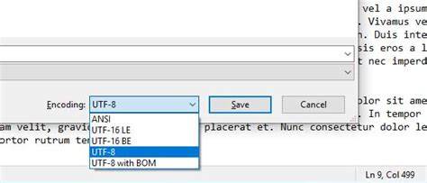 UTF-8 without BOM
