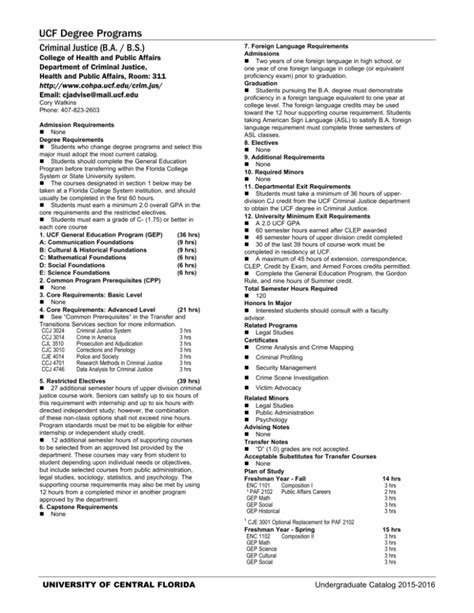 Ucf Criminal Justice Course Catalog