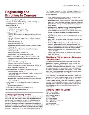 Uic Class Catalog