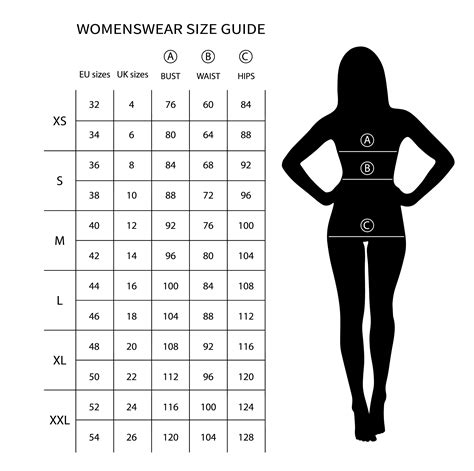 Uk Ladies Clothing Size Chart