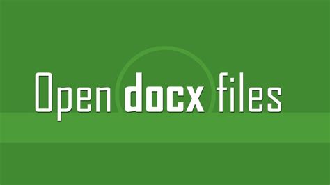 Unable to Open Docx File