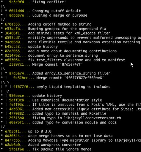 Unable to show a Git tree in terminal