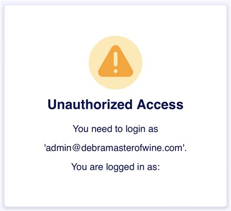 Unauthorized Access to Your Account