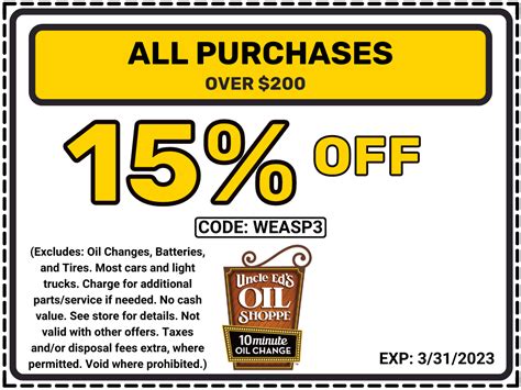 Uncle Ed's Coupons 50 Off Printable