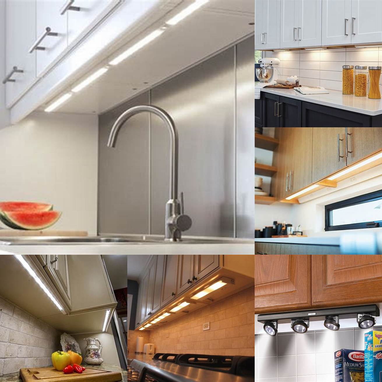 Under cabinet lighting provides task lighting for your countertops and is great for food prep and cooking