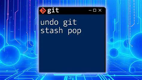 Undoing accidental git stash pop