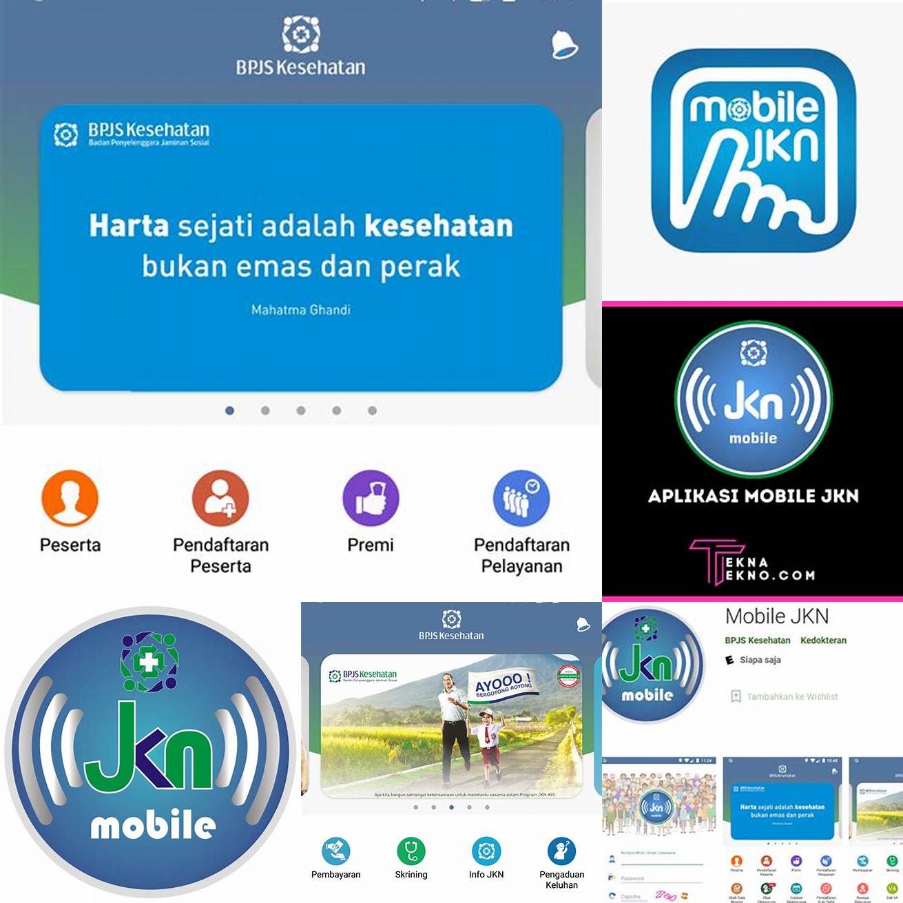 Unduh aplikasi JKN Mobile dari Google Play Store atau App Store