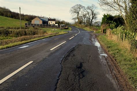 Uneven road surface
