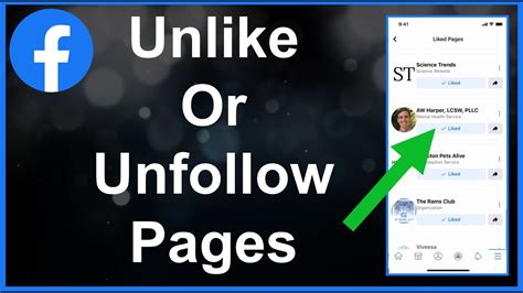 Unfollow Pages and Profiles