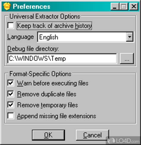Universal Extractor file