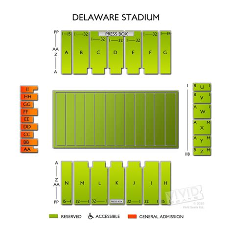 University Of Delaware Stadium Seating Chart