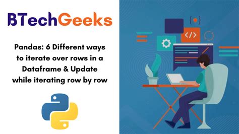 Update a dataframe in pandas while iterating row by row