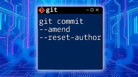 Update git commit author date when amending