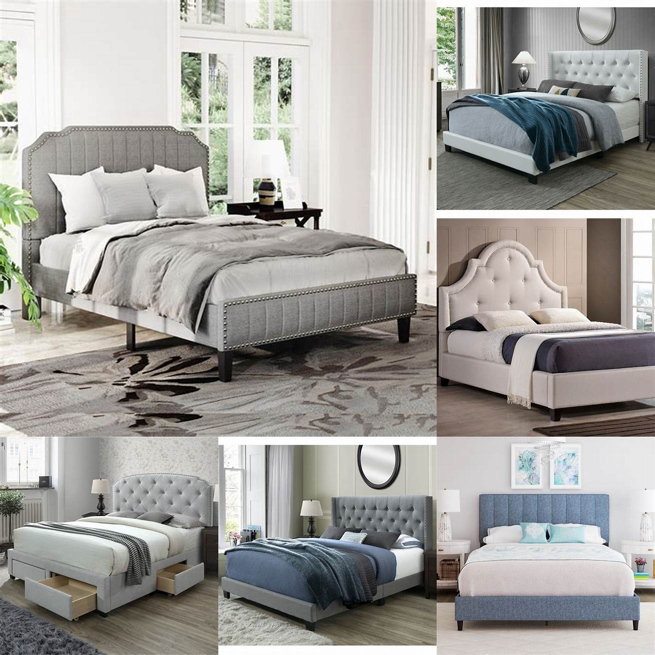 Upholstered Full Size Bed