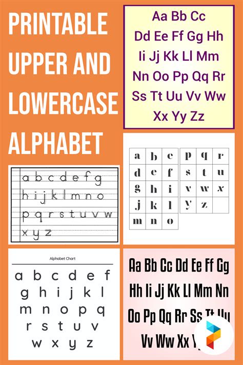 Upper And Lowercase Alphabet Printable