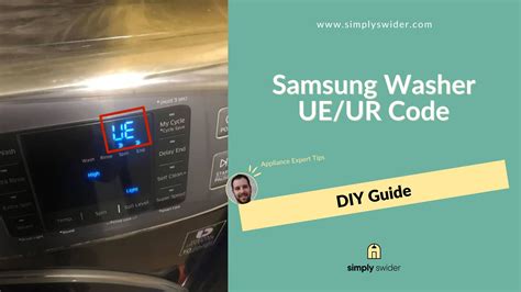 Why Does Your Samsung Washer Display This Error?