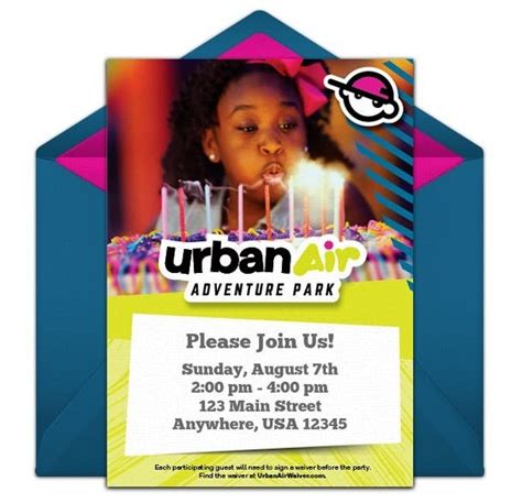 Urban Air Invitation Template
