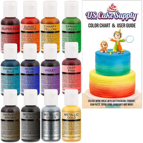 Us Cake Supply Color Chart