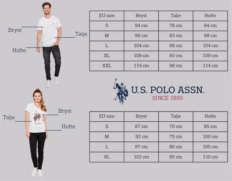 Us Polo Association Size Chart