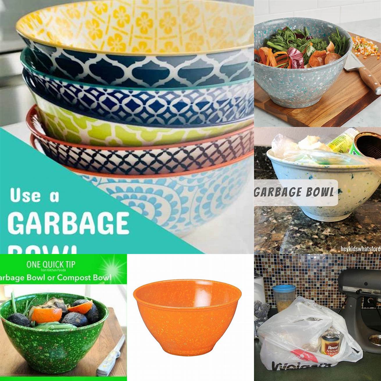 Use a garbage bowl