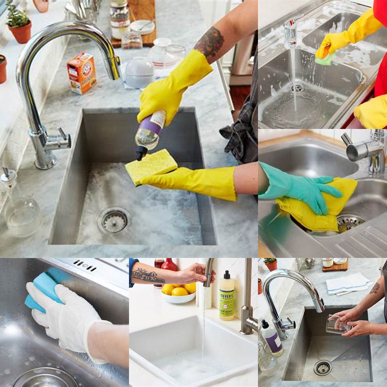 Use a mild detergent and warm water to clean your kitchen sink cabinet regularly