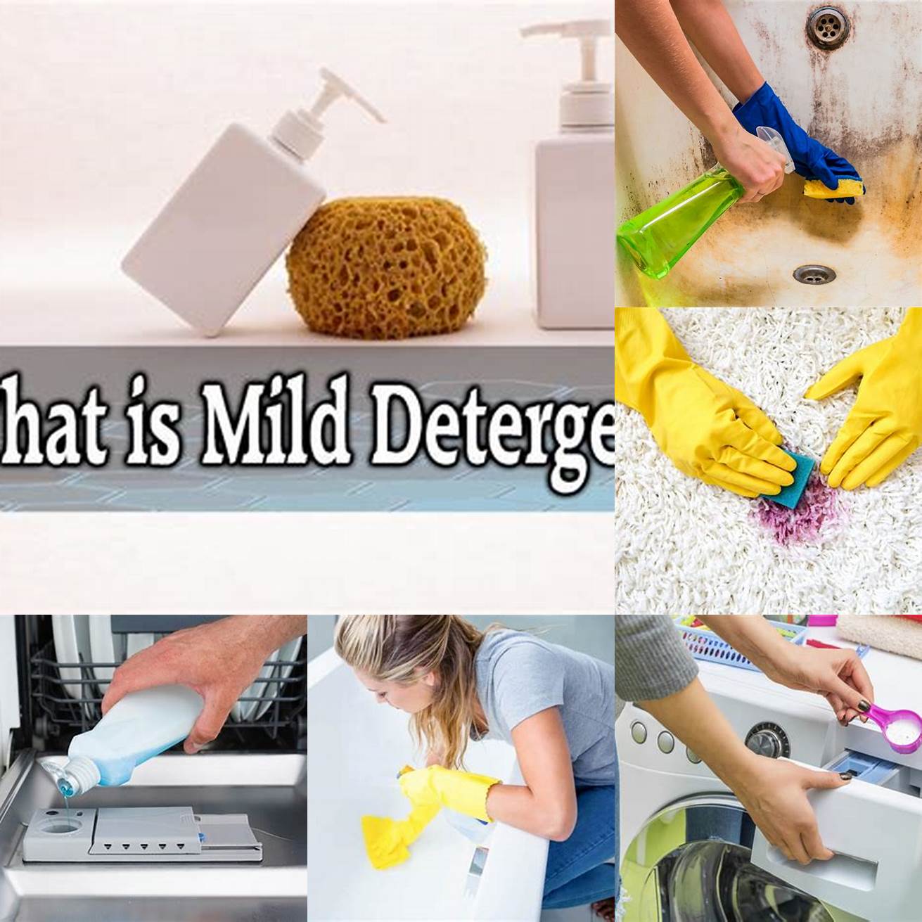 Use a mild detergent and water to clean any stains or spills