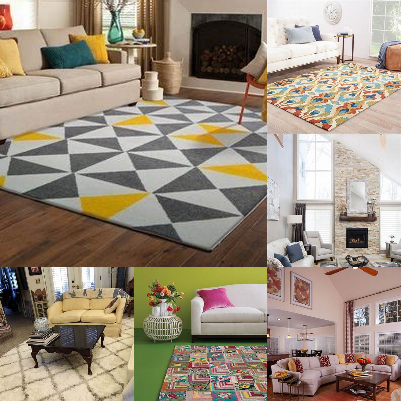 Use a rug as a focal point in a room