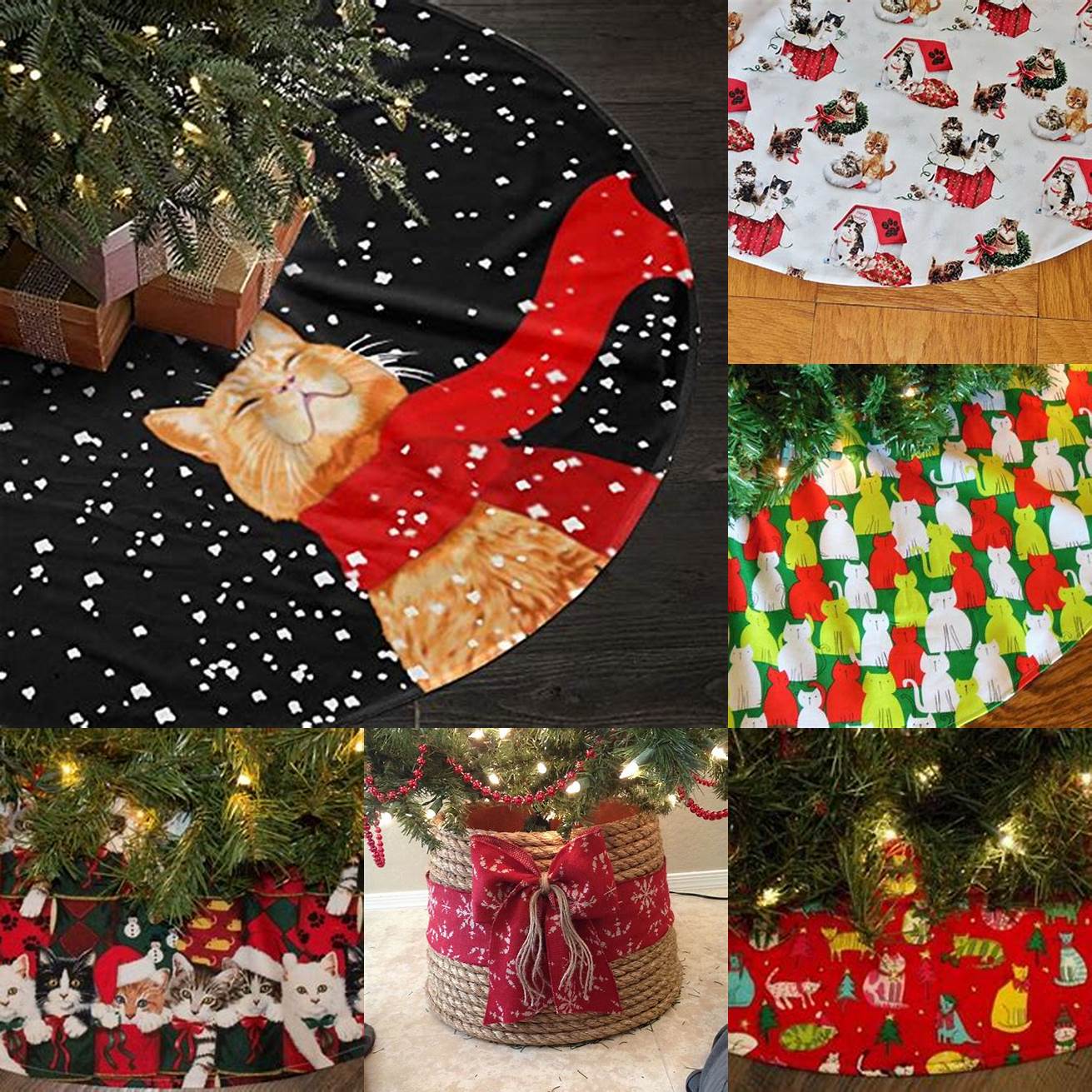 Use a tree skirt or cover