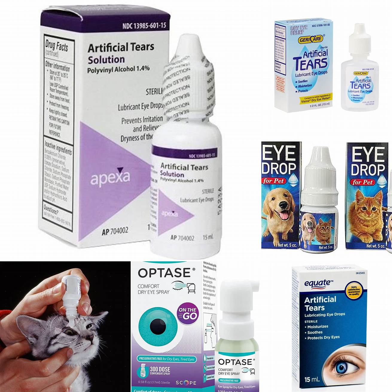 Use artificial tears or eye drops