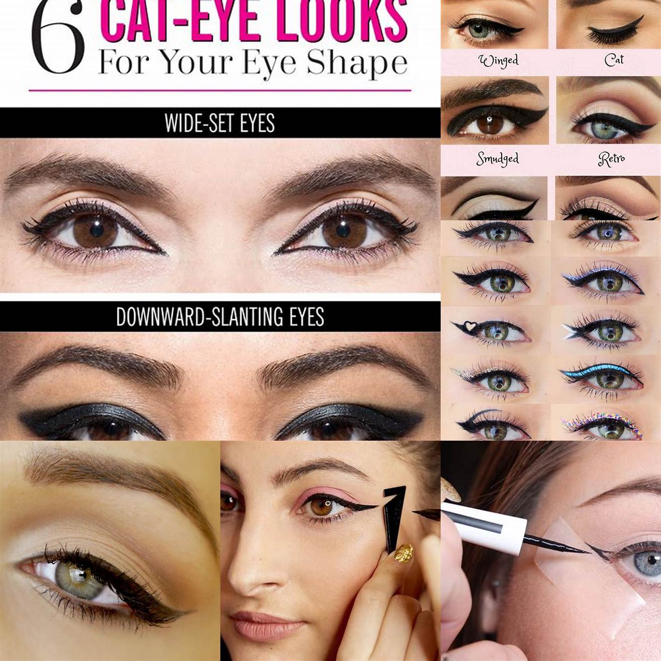 Use eyeliner to enhance the shape of the lens