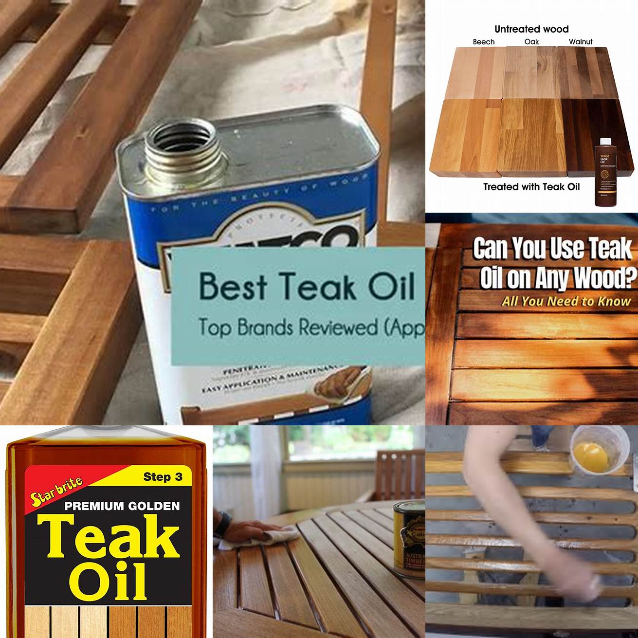 Use teak oil or sealer