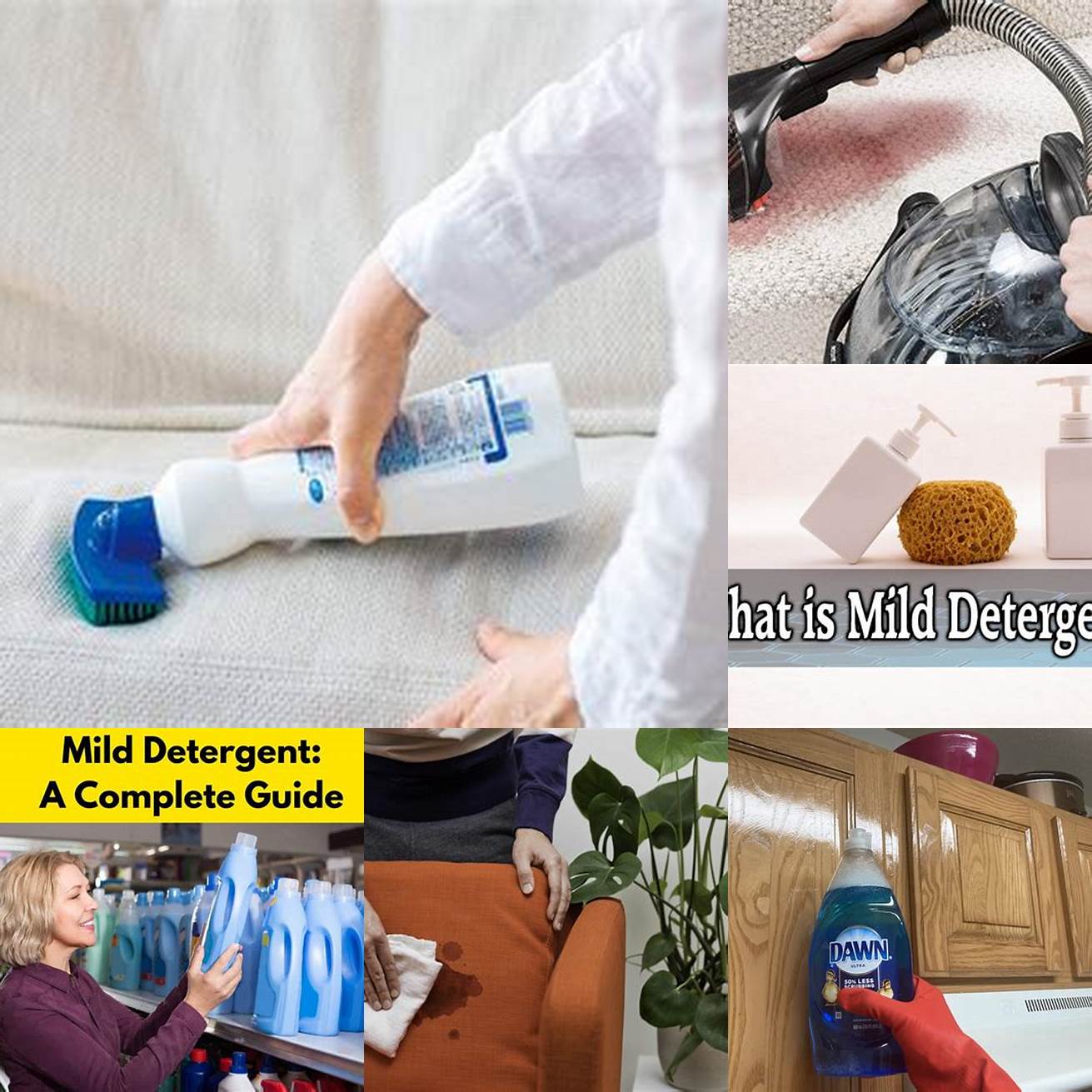 Using Mild Detergent and Warm Water