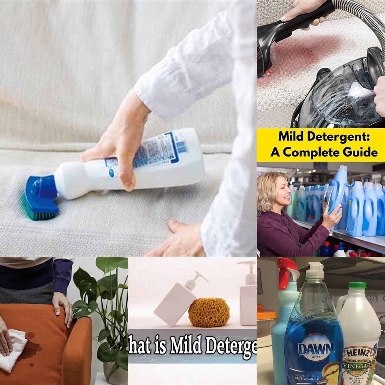 Using a mild detergent and warm water