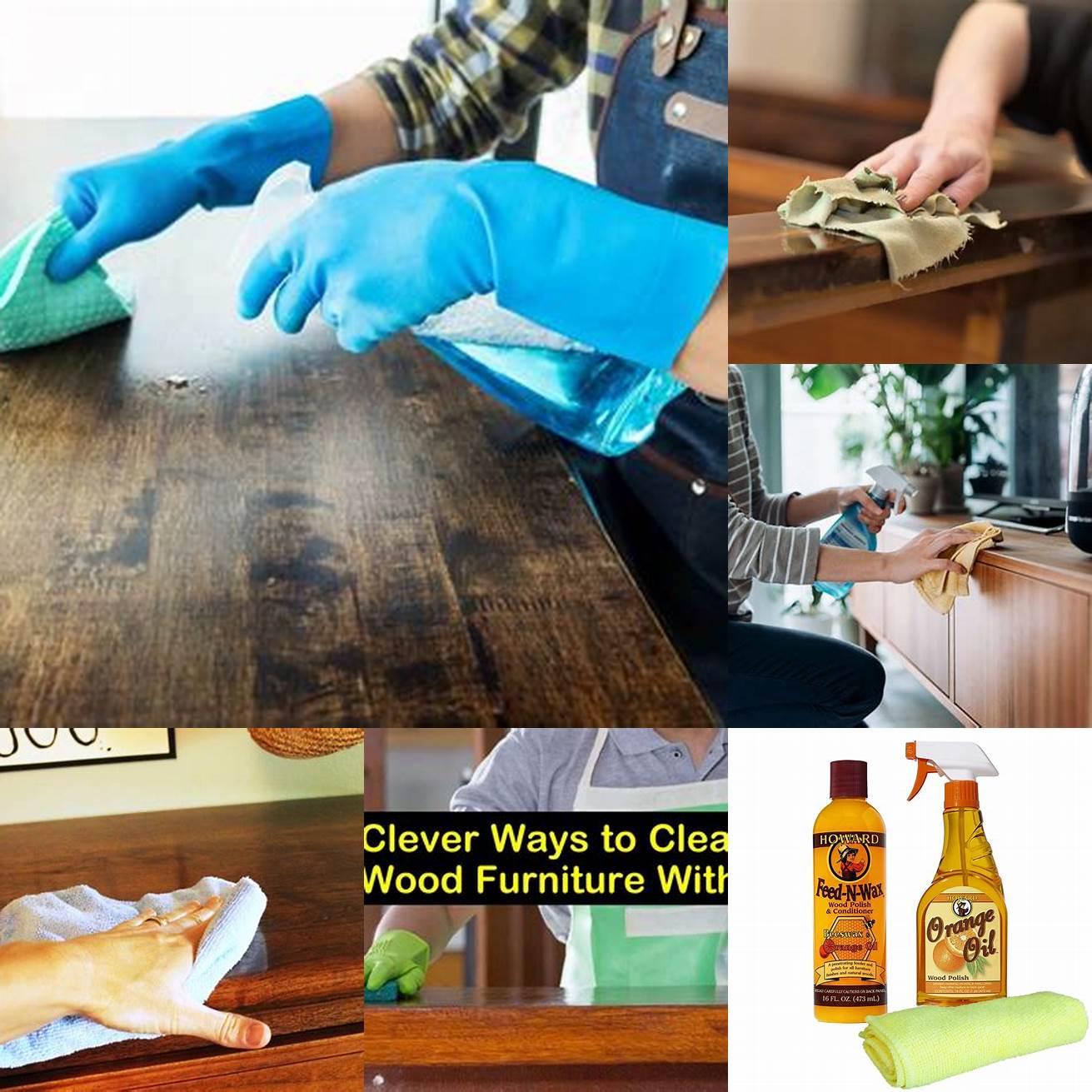 Using a wood cleaner or conditioner
