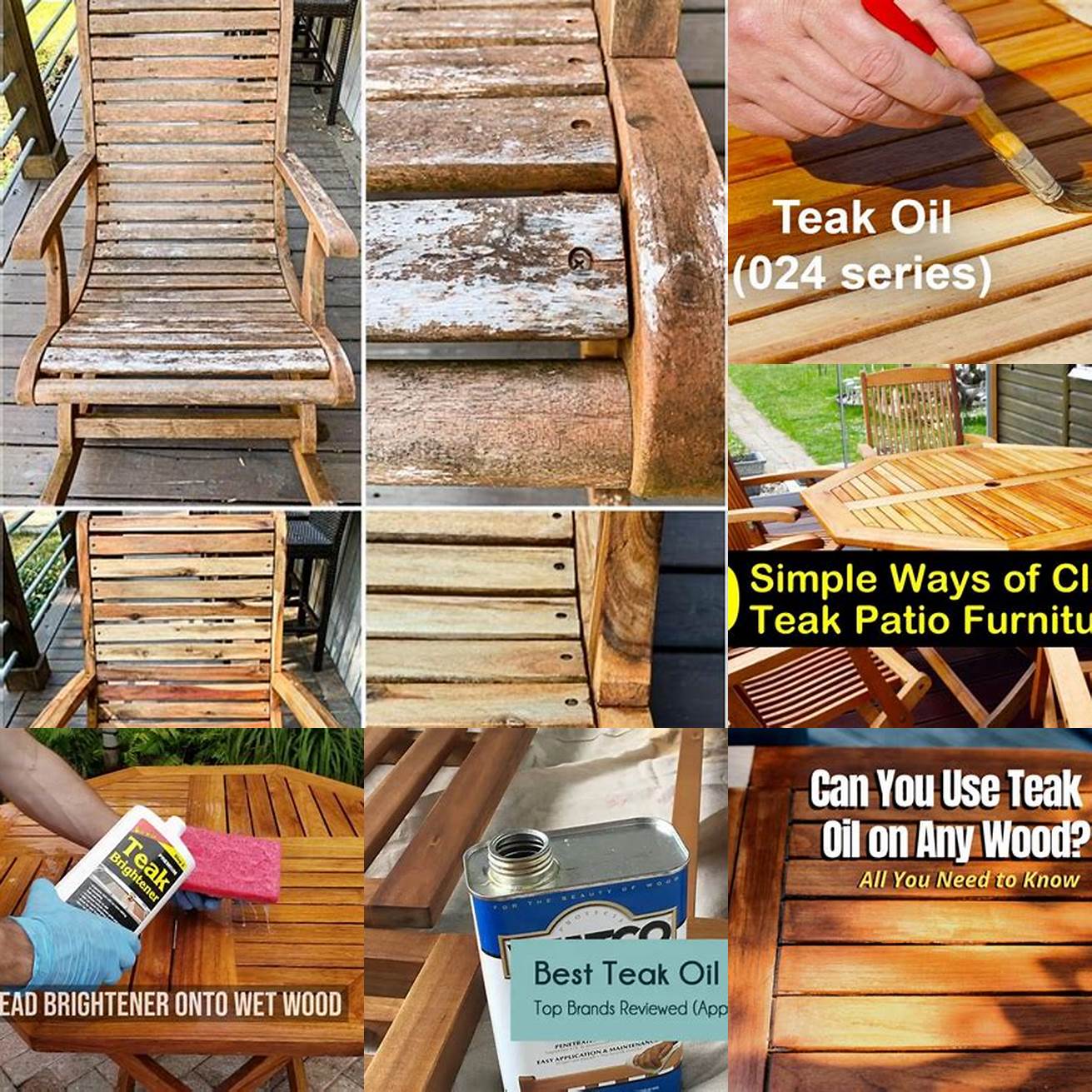 Using the Right Amount of Teak Oil