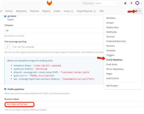 Using GitLab token to clone without authentication