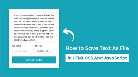 Using HTML5JavaScript to generate and save a file