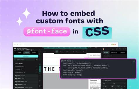 Using custom fonts using CSS