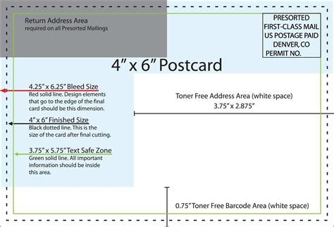 Usps Postcard Template 4x6