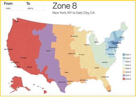 Usps Zones Chart