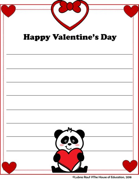 Valentine Letter Template