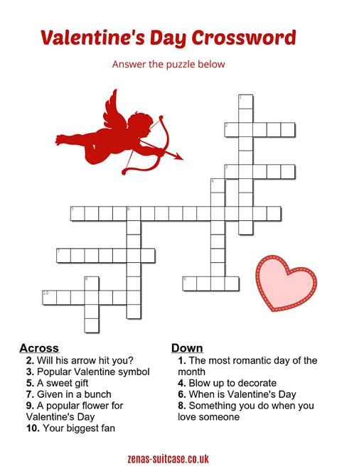 Valentines Day Crossword Printable