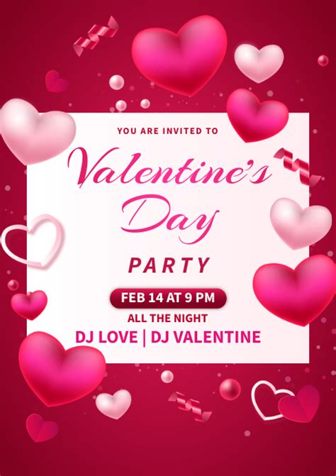 Valentines Invitation Template